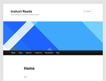 Tablet Screenshot of inshortreads.com